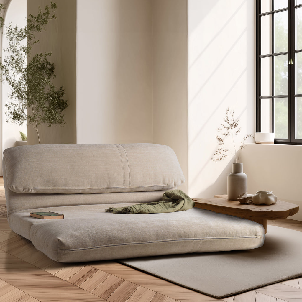 Angele – 2-sits bäddfåtölj – Beige