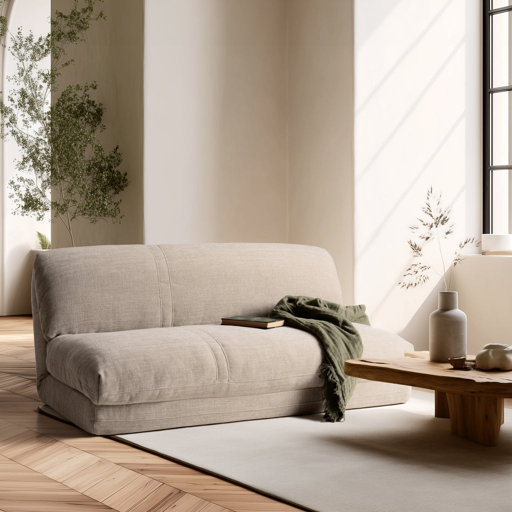 Angele – 2-sits bäddfåtölj – Beige