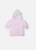 Vestes Et Manteaux Manteau En Tricot Bord-Côte Pour Bébé - Rose Layette