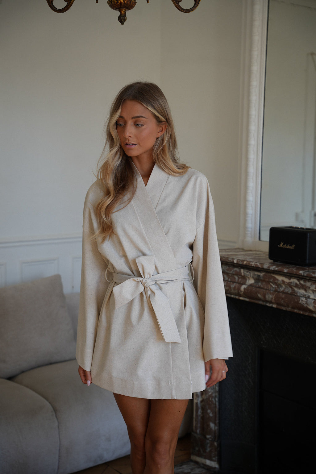 Robe Cache Cœur Marcy - Beige