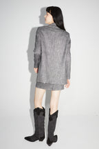 Blazer Jimmy Tartan Pailletten - Grijs