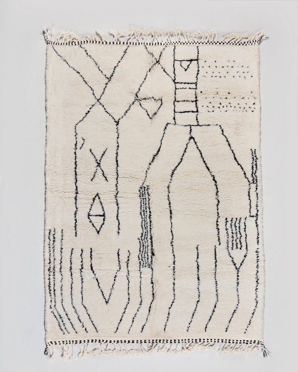 Alfombra bereber Beni Ouarain 3,20 × 2,03 m