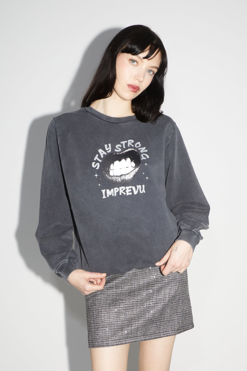 Le Sweatshirt Eddie "Stay Strong" Black