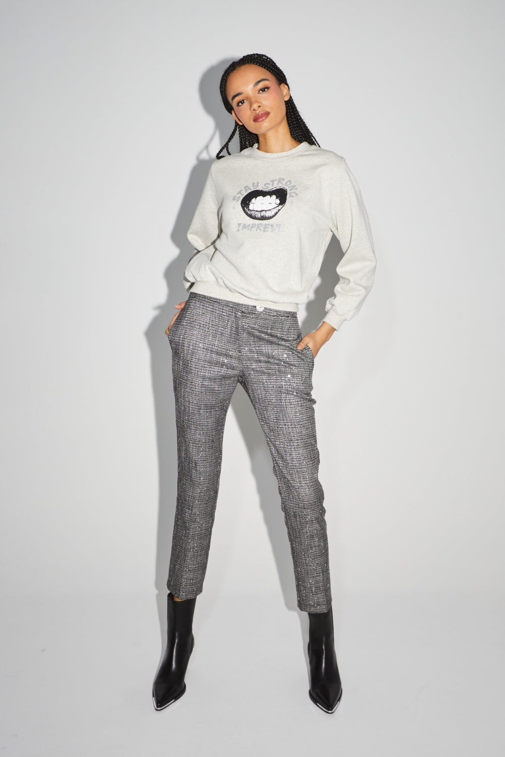 La sudadera gris Eddie "Stay Strong"