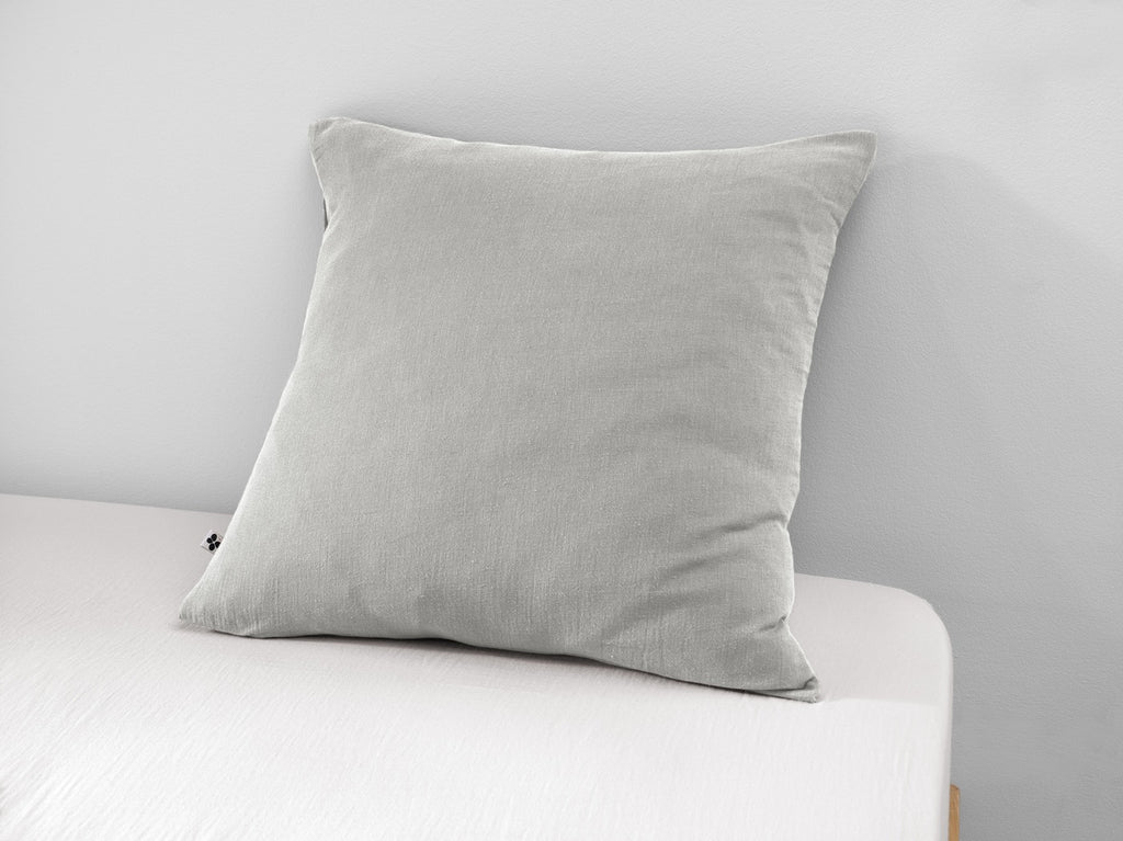Gaïa - Funda De Almohada - Doble Gasa De Algodón Lisa - Nube