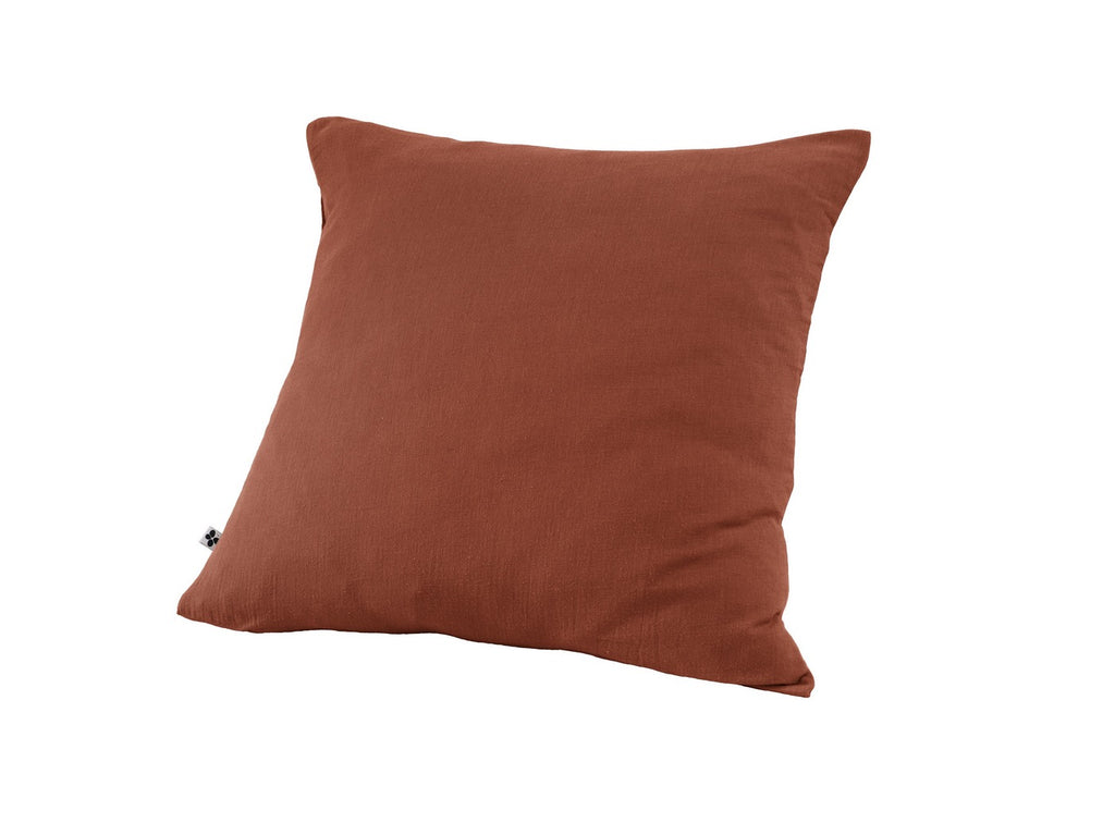 Gaïa - Örngott - Enfärgad Dubbel Bomullsgasväv - Terracotta