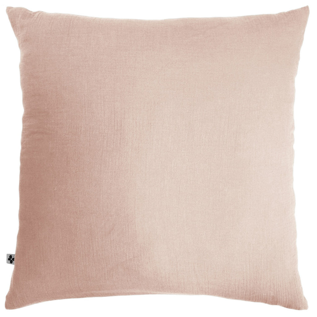 Gaïa - Funda De Almohada - Doble Gasa De Algodón Lisa - Malvavisco