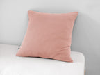 Gaïa - Funda De Almohada - Doble Gasa De Algodón Lisa - Rosa Melocotón
