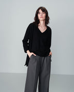 CARDIGAN NERO NACRE NERO