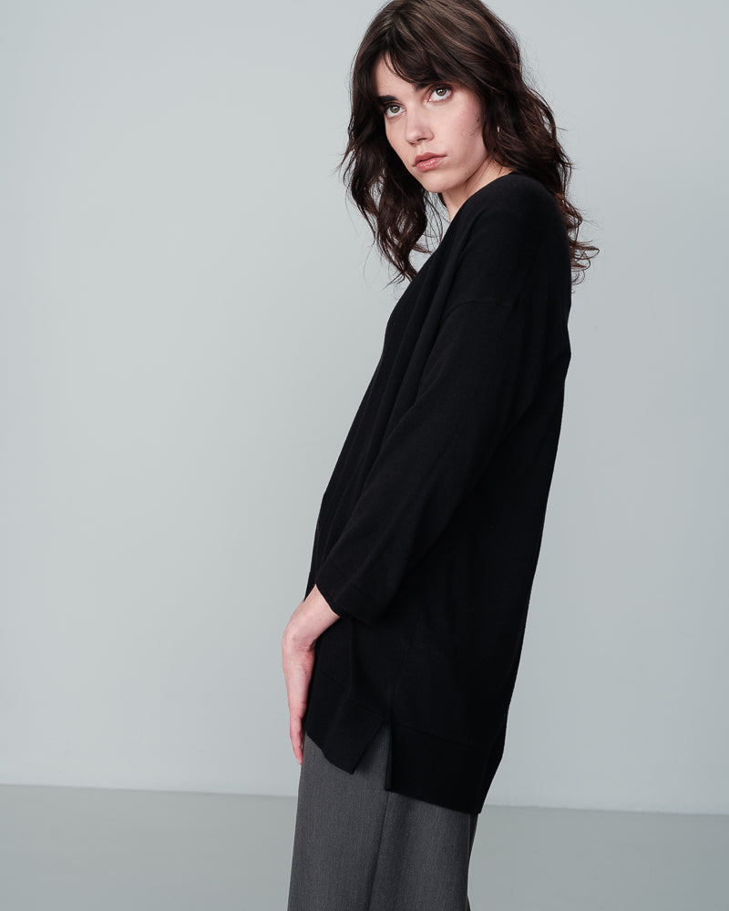 CARDIGAN NERO NACRE NERO