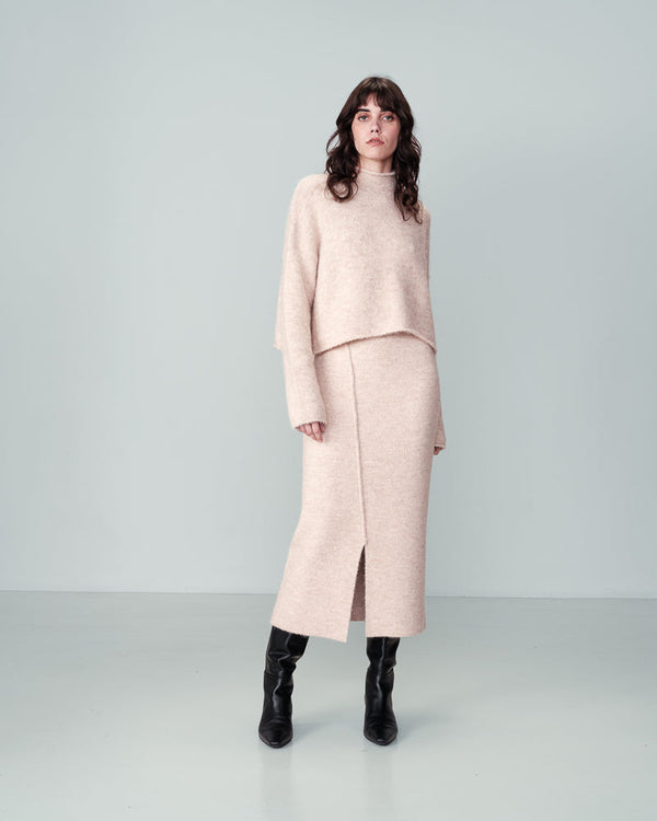 JUPE BEIGE NASTIA BEIGE