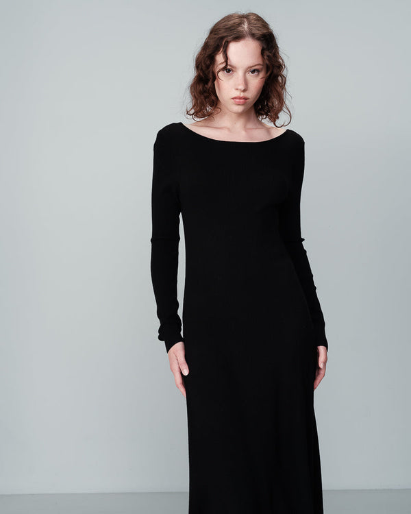 BLACK DRESS NATHALIE BLACK