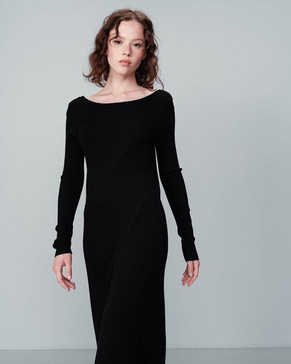 BLACK DRESS NATHALIE BLACK