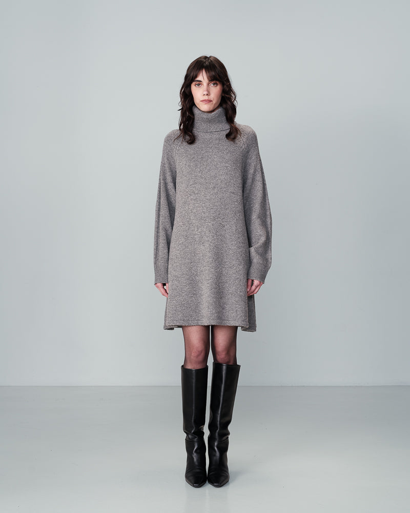 KLEID GRAU NATIVE GRAU