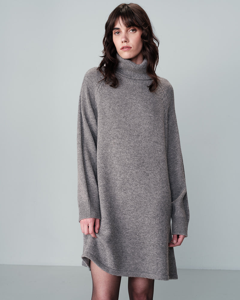 KLEID GRAU NATIVE GRAU