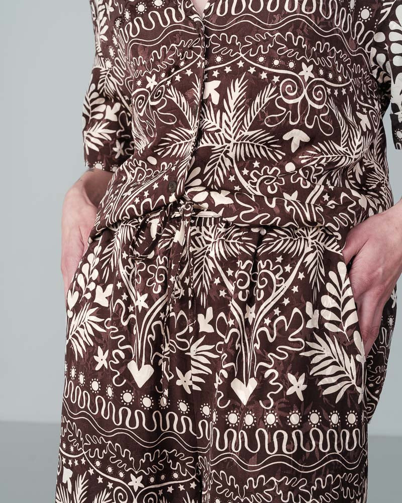 CHEMISE CHOCOLAT NELITA CHOCOLAT