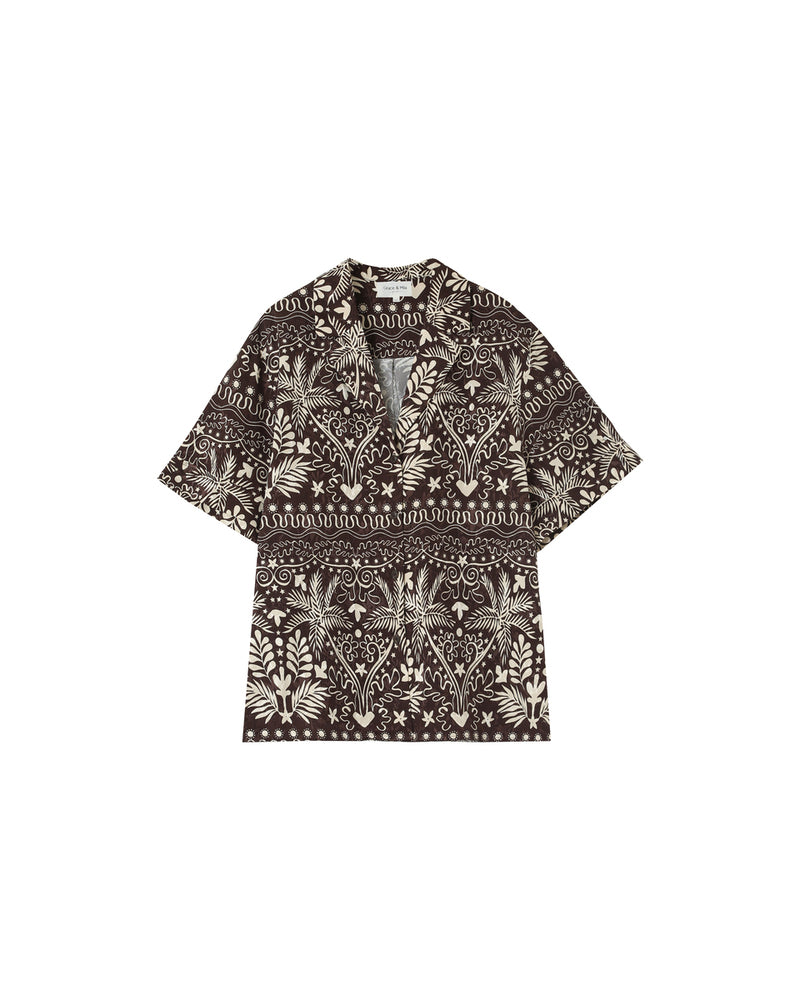 CHEMISE CHOCOLAT NELITA CHOCOLAT