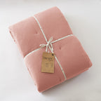 Gaïa - Edredon - Double Gaze De Coton Unie - Rose Pêche