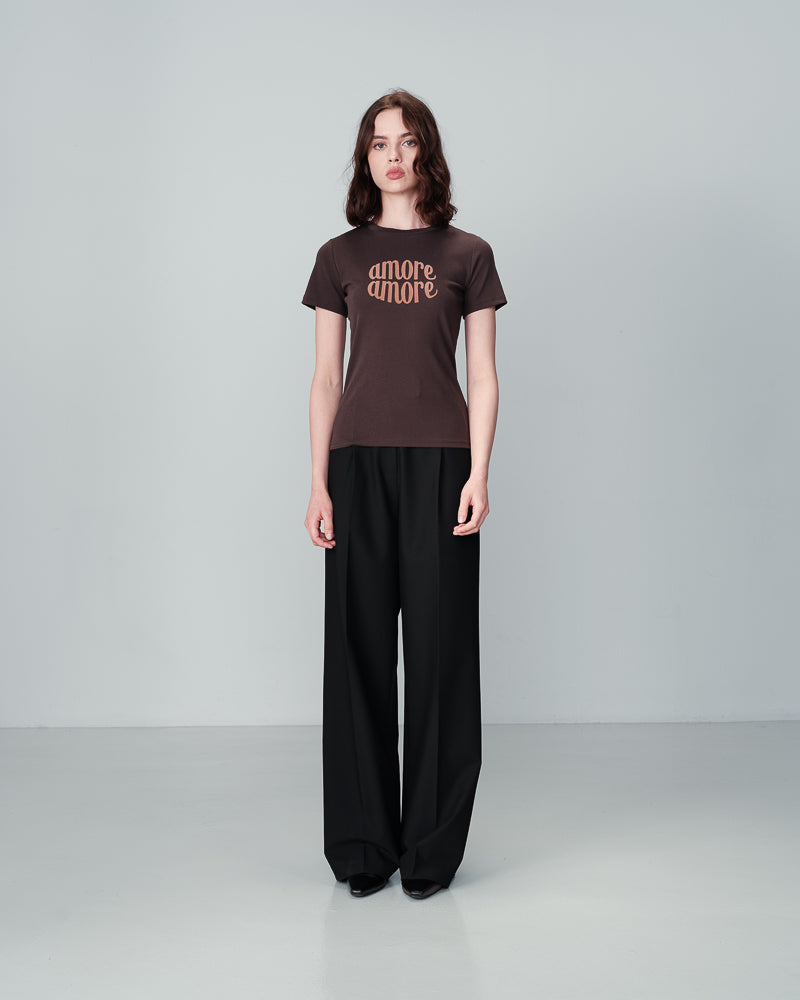 ANTRACITGRÅ T-SHIRT NICOLETTE ANTRACITGRÅ