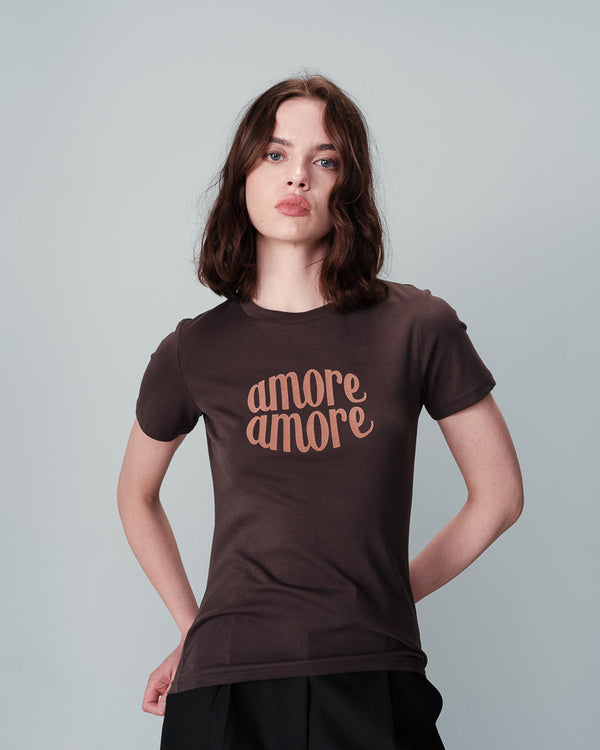 ANTRACITGRÅ T-SHIRT NICOLETTE ANTRACITGRÅ