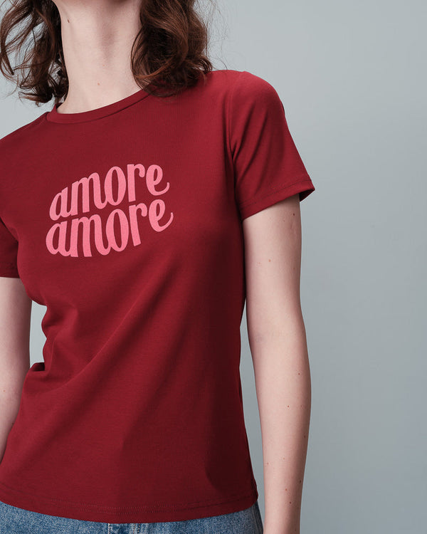 TEESHIRT BORDEAUX NICOLETTE BORDEAUX