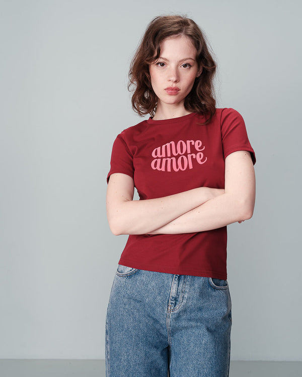 TEESHIRT BORDEAUX NICOLETTE BORDEAUX