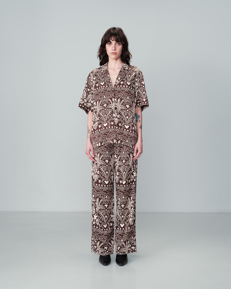 BROEK CHOCOLADEBRUIN NILOS CHOCOLADEBRUIN