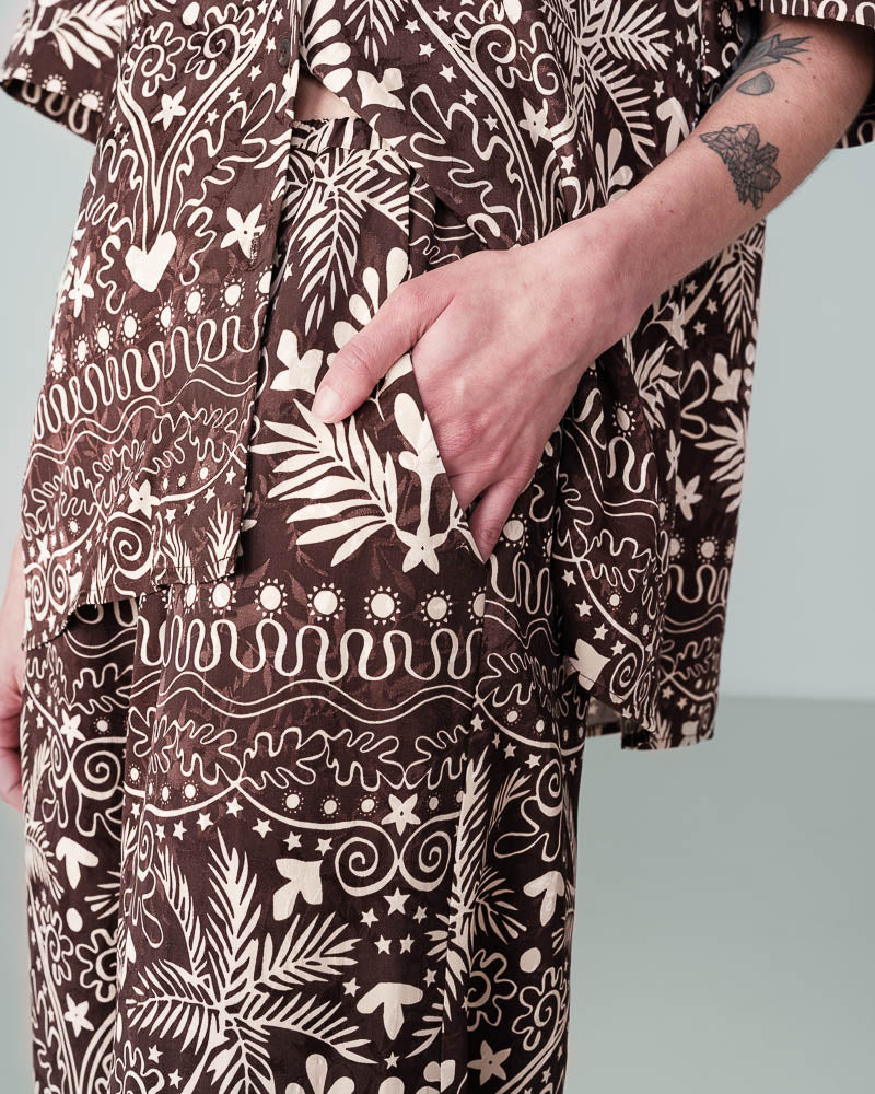 BROEK CHOCOLADEBRUIN NILOS CHOCOLADEBRUIN