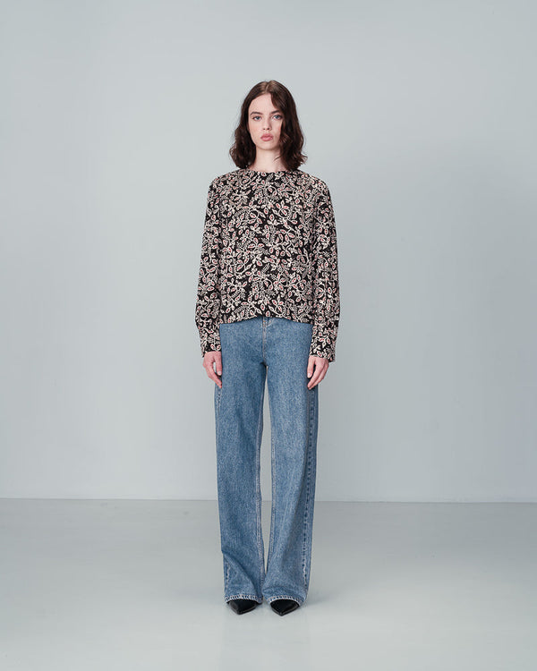 BLOUSE ZWART NIMES ZWART