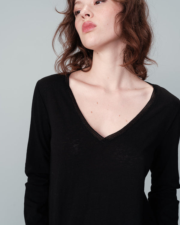 ZWART T-SHIRT NISI ZWART