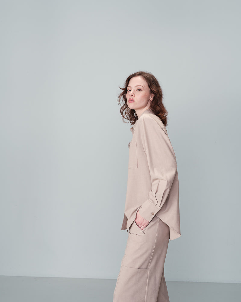 SKJORTA BEIGE NONO BEIGE