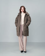 KHAKI PUFFER JACKET NORTH KHAKI