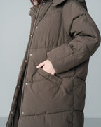 KHAKI PUFFER JACKET NORTH KHAKI
