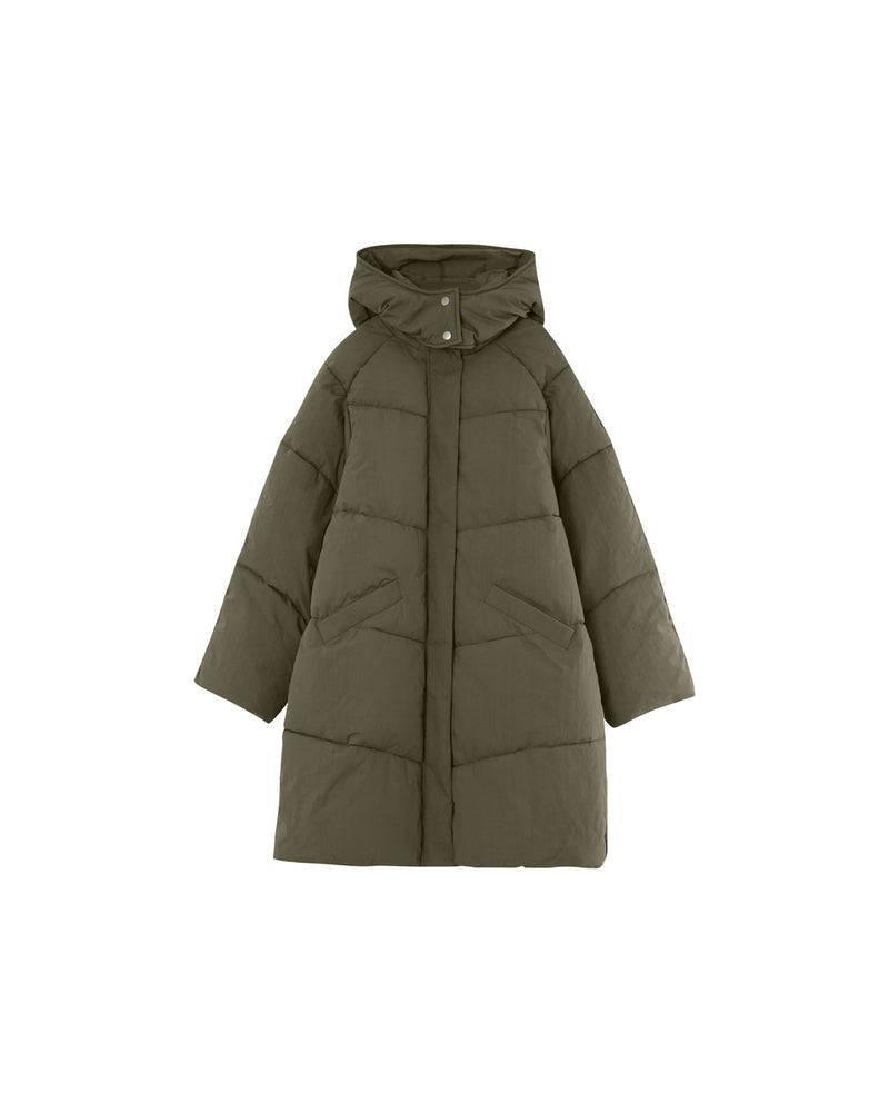 KHAKI PUFFER JACKET NORTH KHAKI