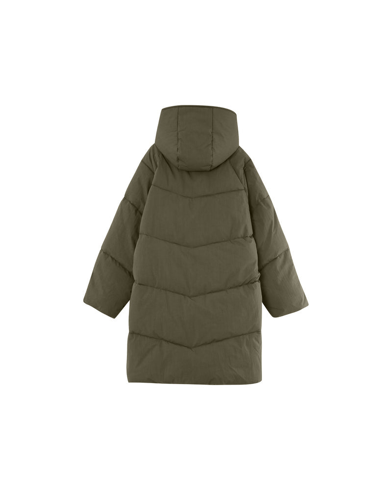 KHAKI PUFFER JACKET NORTH KHAKI