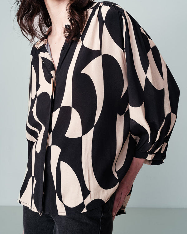 BLUSE SCHWARZ NYMPHEA SCHWARZ