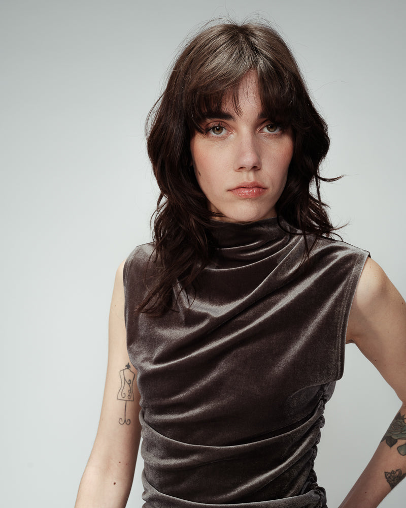 SZARY TOP ODESSA SZARY