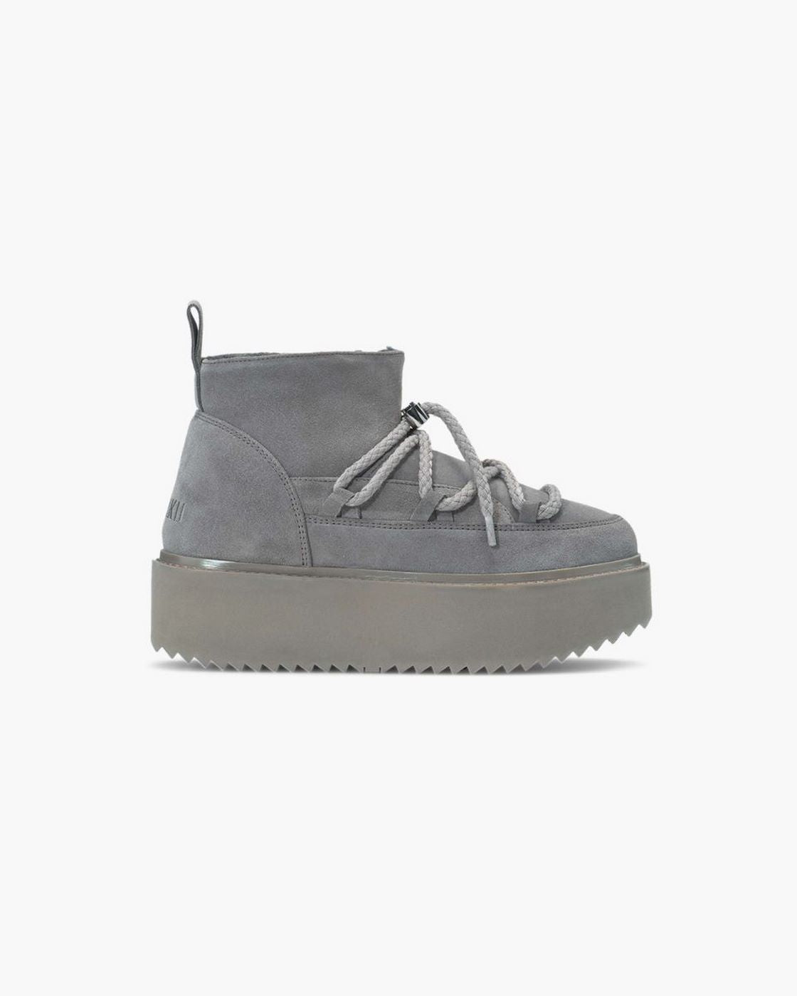 Classic Low Platform Boots - Grey