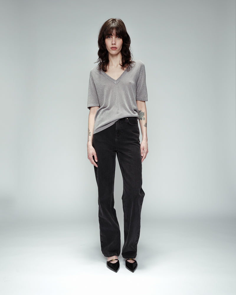 SILVERFÄRGAD T-SHIRT OMALIA SILVER