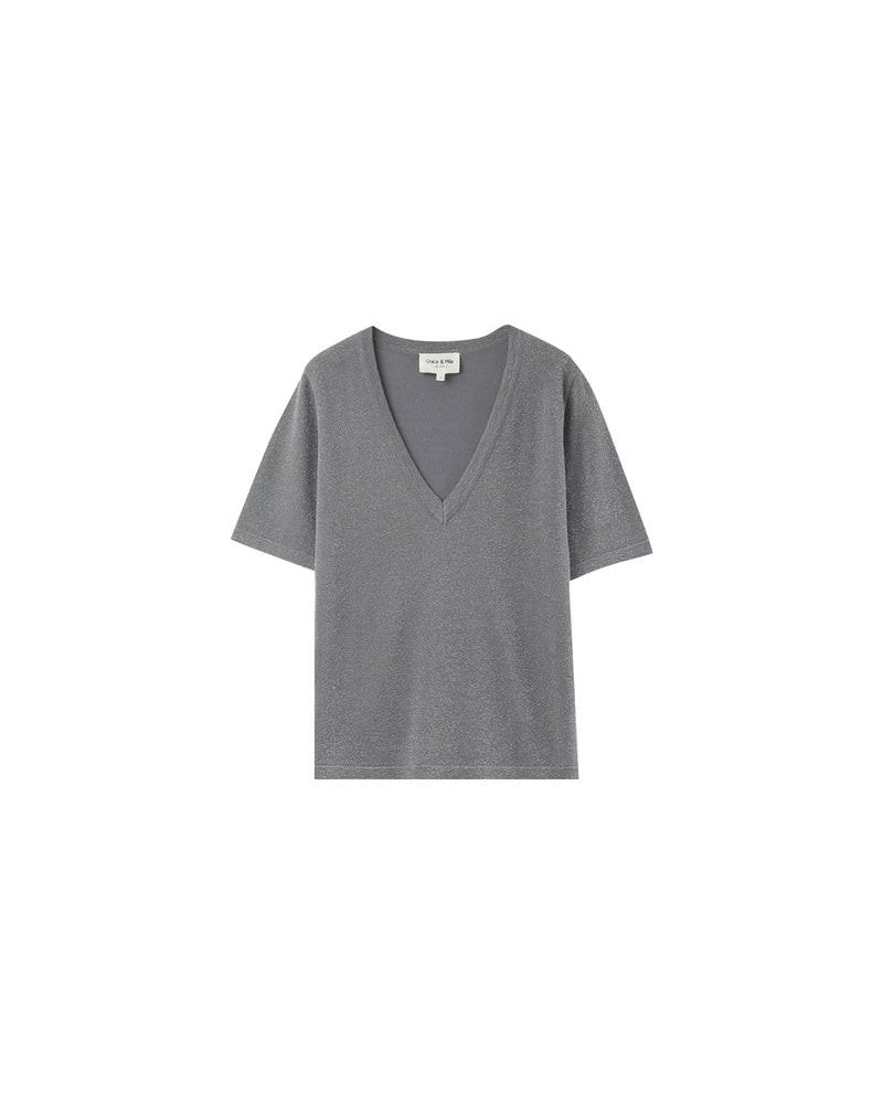 SILVERFÄRGAD T-SHIRT OMALIA SILVER