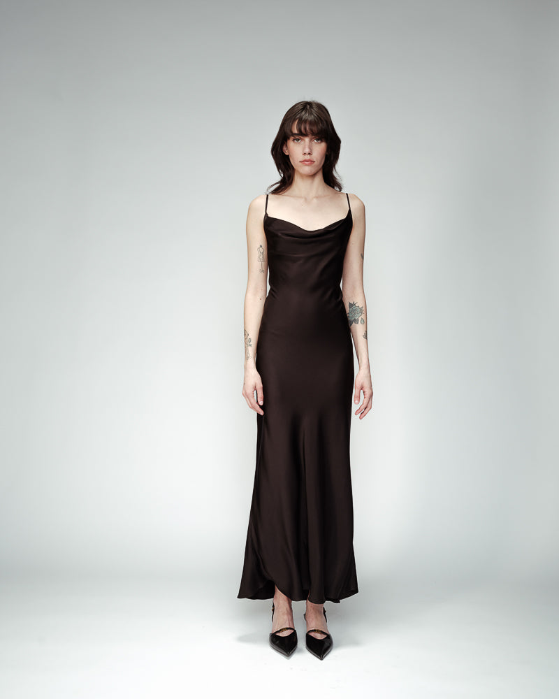 ROBE LONGUE NOIR ORPHEE NOIR