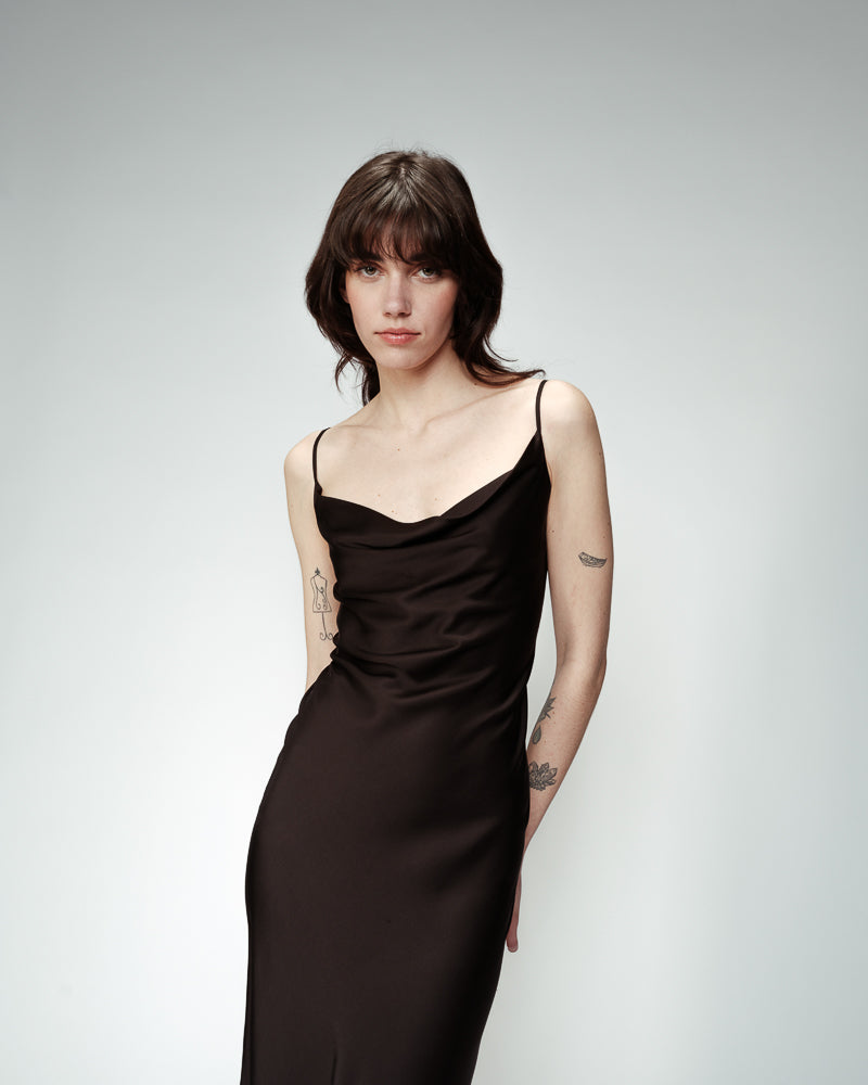 ROBE LONGUE NOIR ORPHEE NOIR