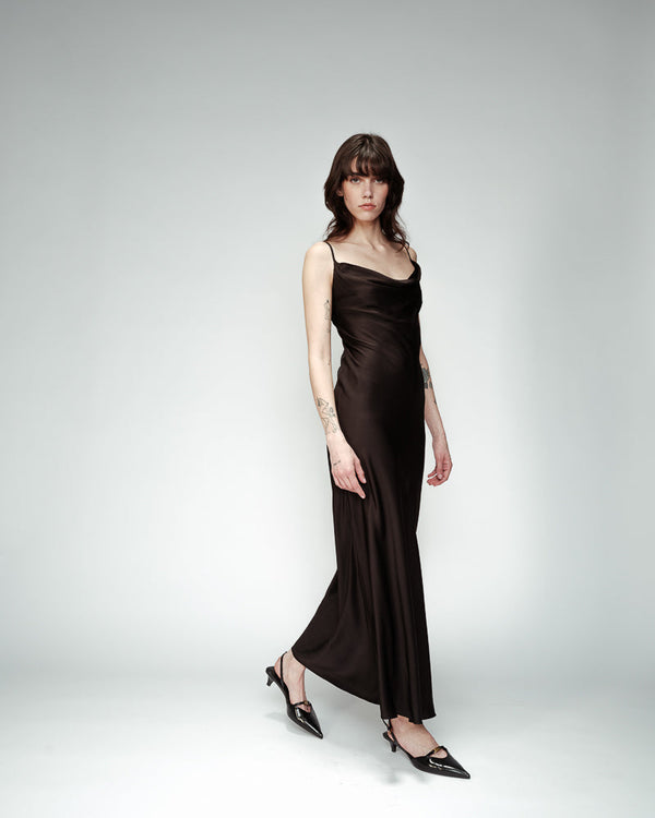 ROBE LONGUE NOIR ORPHEE NOIR