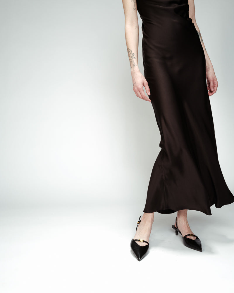 ROBE LONGUE NOIR ORPHEE NOIR