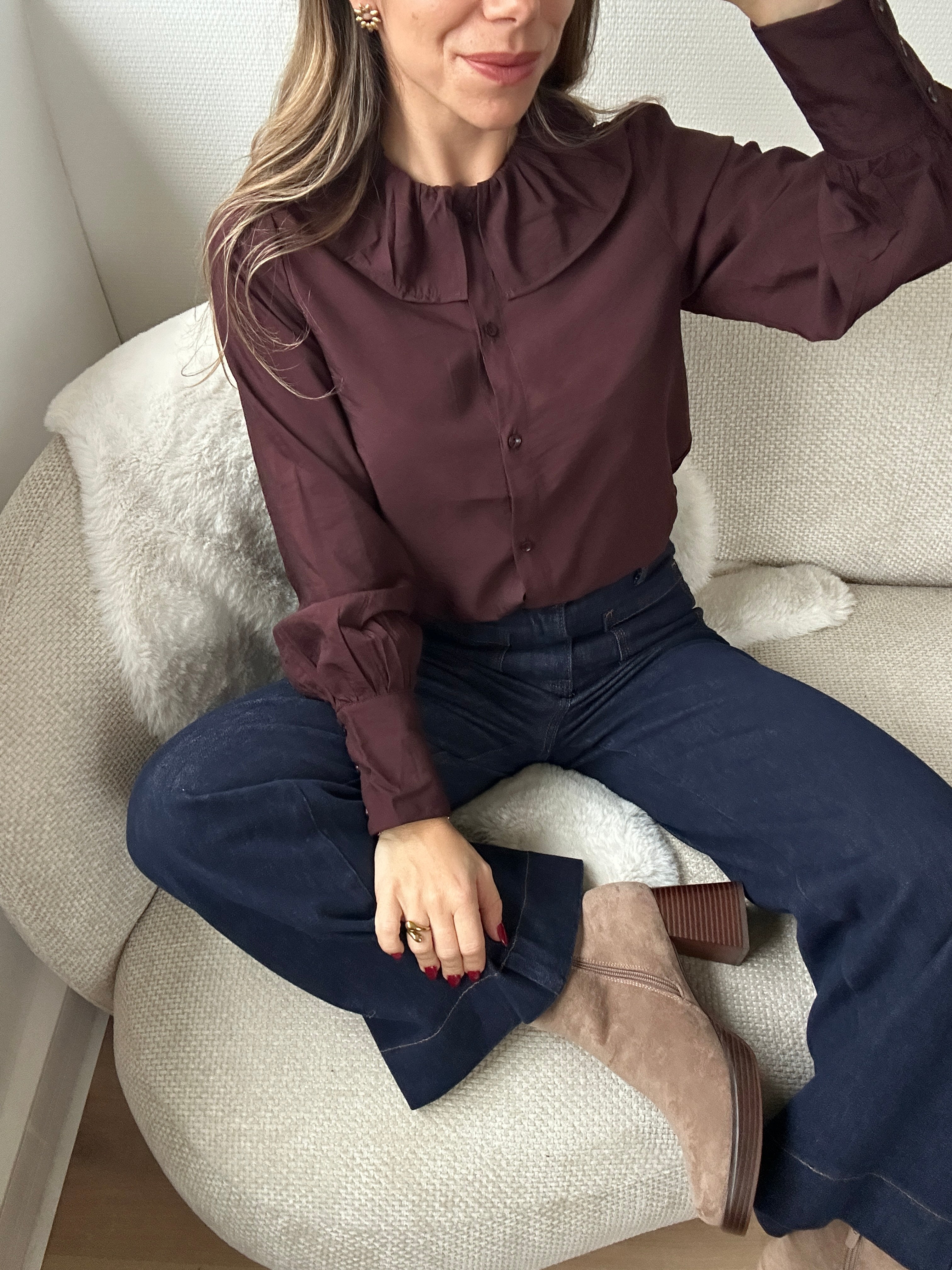Burgundy Alice Shirt