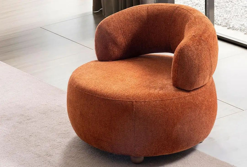 Rio Wingback Armchairs - Brick Red
