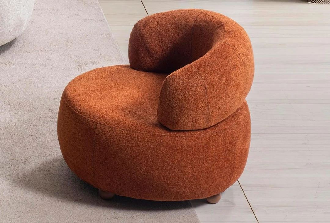 Rio Wingback Armchairs - Brick Red
