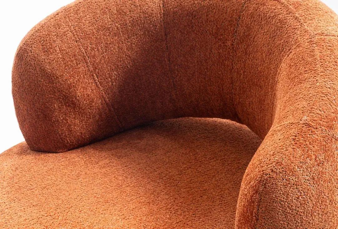 Rio Wingback Armchairs - Brick Red