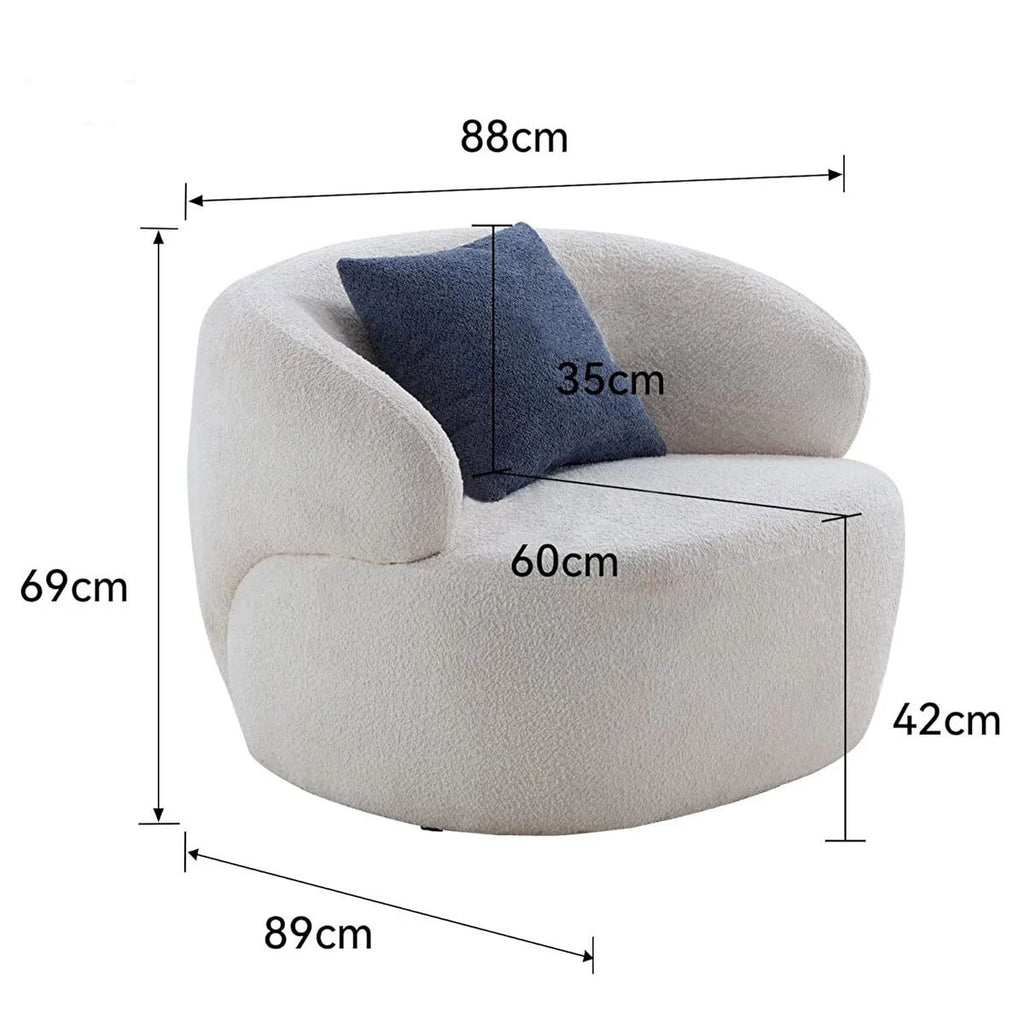Fauteuil À Oreilles Venedik - Blanc