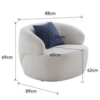 Fauteuil À Oreilles Venedik - Blanc
